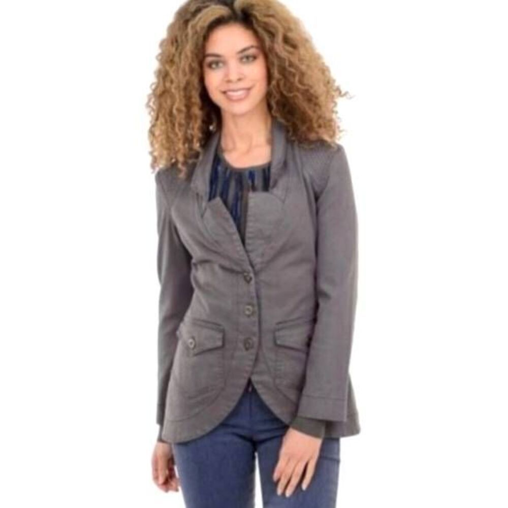 PRAIRIE UNDERGROUND Grey Cotton Twill Vernacular Jacket Size XS